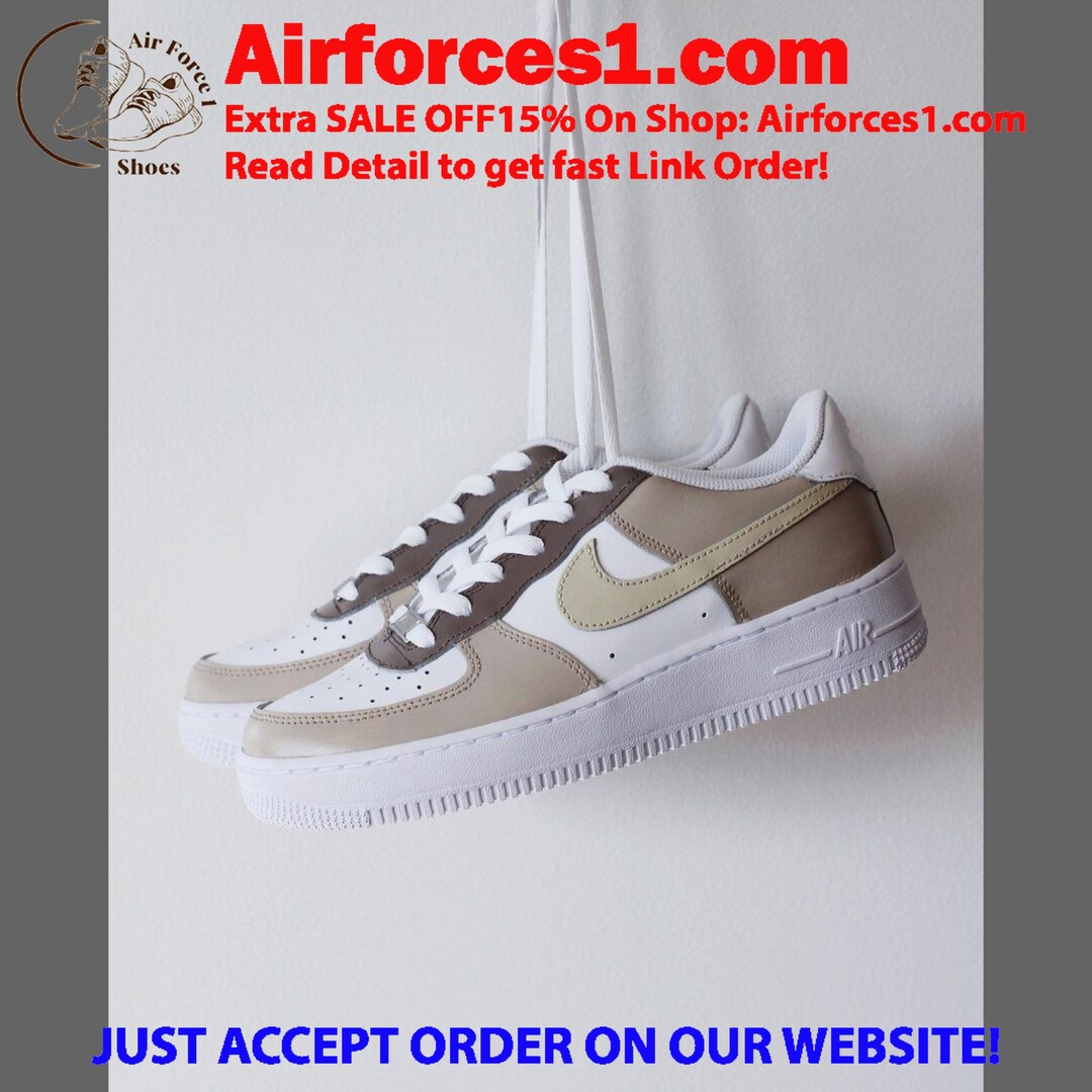 custom beige air force 1