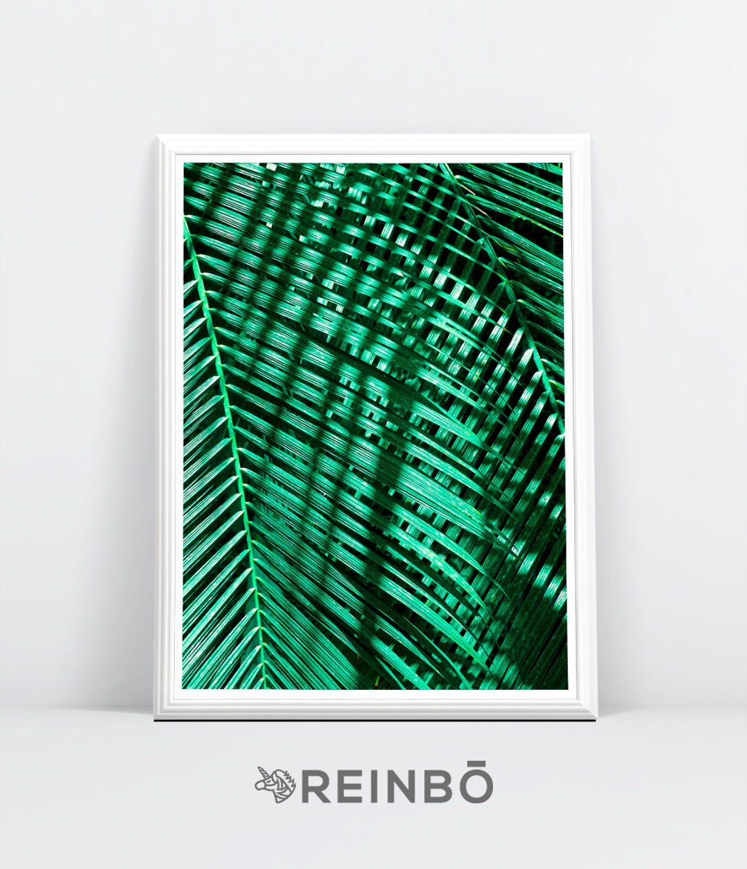 Tropical Leaf Print Green Palm Art Palm Art Palm Leaves Etsy
