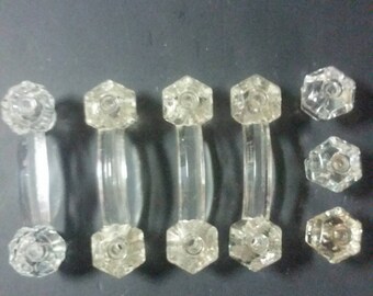 vintage glass knobs etsy