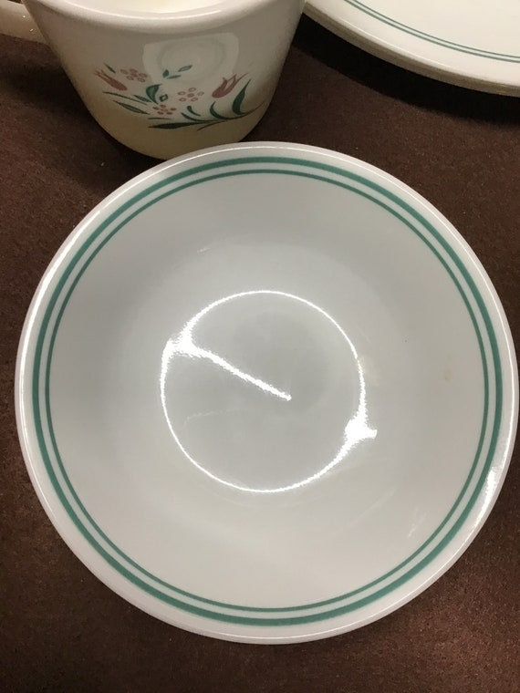 Corelle Dishes Rosemarie Pattern. Dinner Plates 6 1/2 Inch Etsy