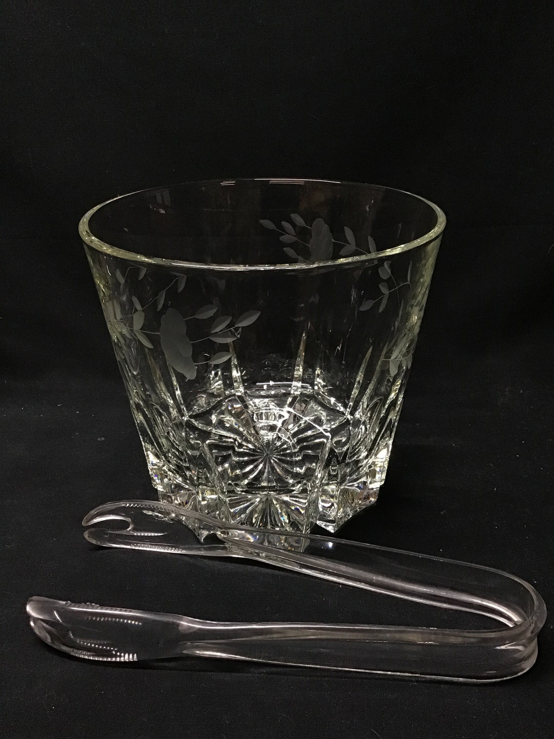 Vintage Princess House Ice Bucket With Tongs. Heritage Collection. Etsy