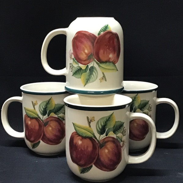 Vintage Casuals, by China Pearl coffee mugs set of 4