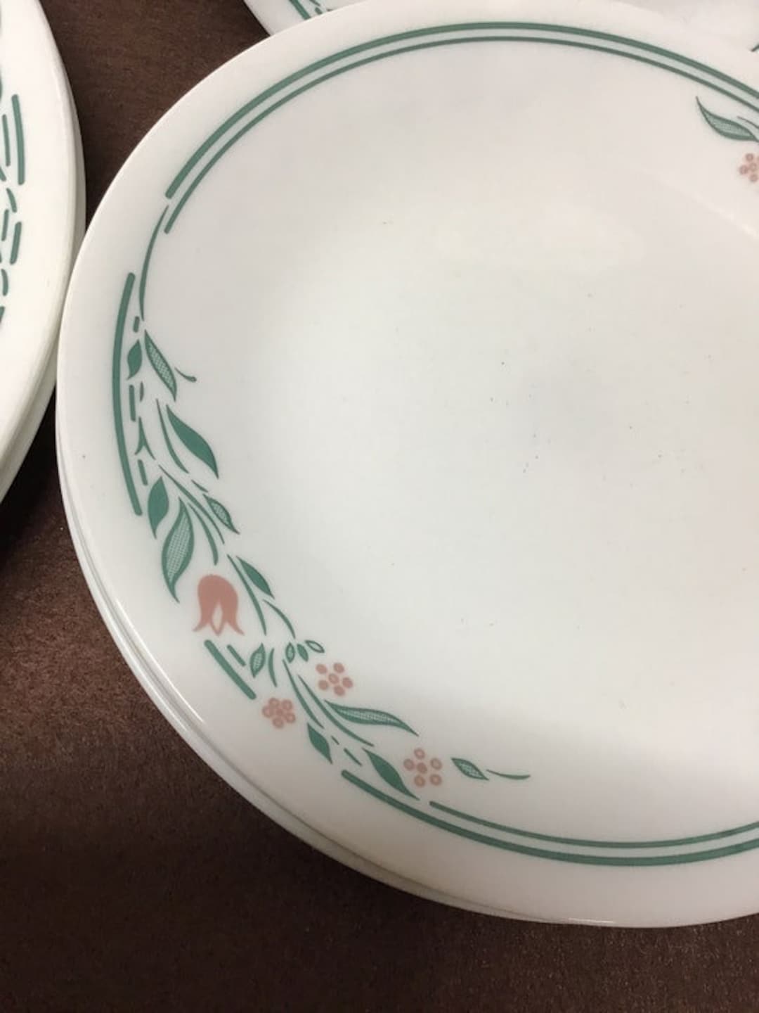 Corelle Dishes Rosemarie Pattern. Dinner Plates 6 1/2 Inch Etsy
