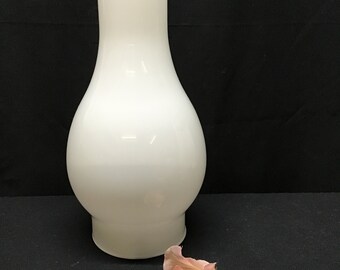 Milk Glass lamp Chimney/Shade globe. Smooth Surface pattern