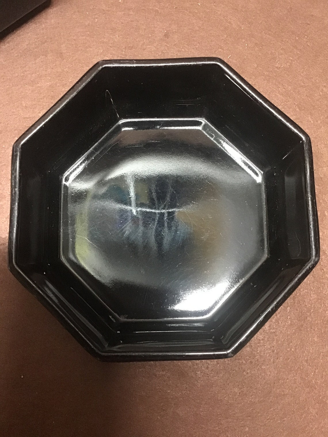 Vintage France Arcoroc Octagon black dinnerware. 3 styles to Etsy