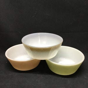 Federal Glass cereal bowls. Set of 3