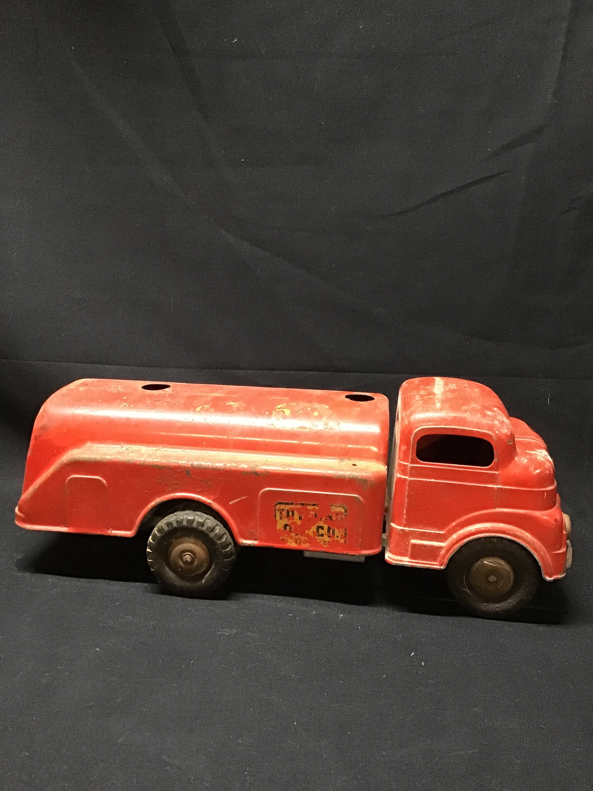 STRUCTO★材木運搬トラック★車TOYミニカー★1950'ビンテージUSA Vintage 1950's Structo Bottom Dump Earth Mover Construction