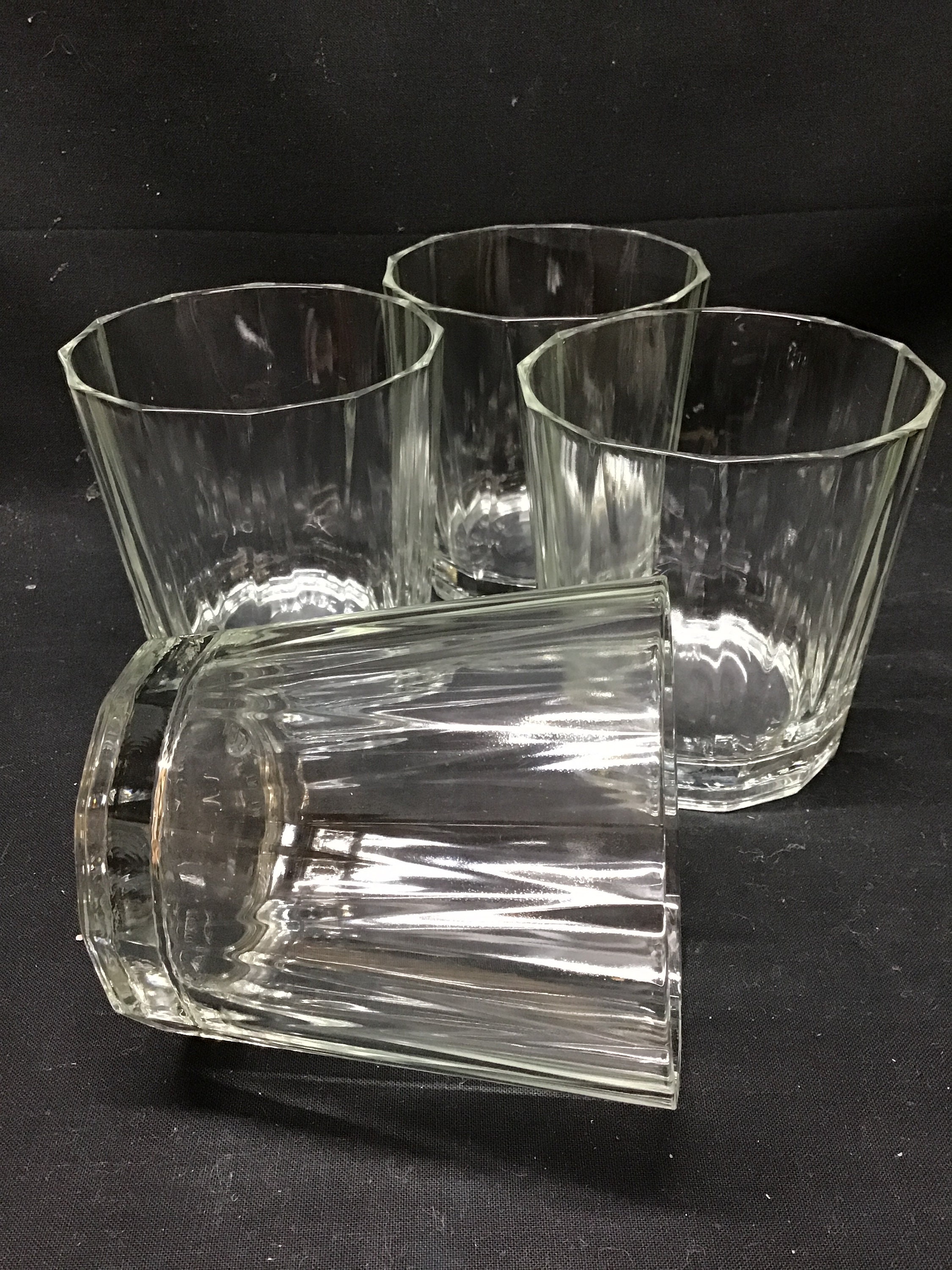 Naeety 16OZ Ribbed Glassware, Ribbed Glass Cups with Straws, Drinking  Glasses Set of 4, Vintage Flut…See more Naeety 16OZ Ribbed Glassware,  Ribbed