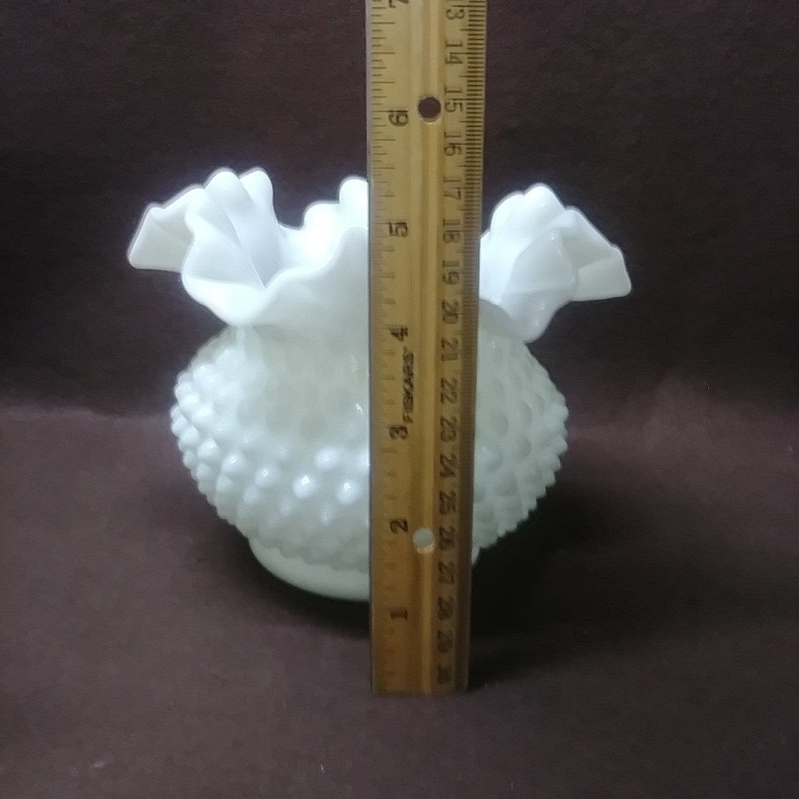 Fenton Milk Glass Depression Glass Pedestal or Round Base Etsy