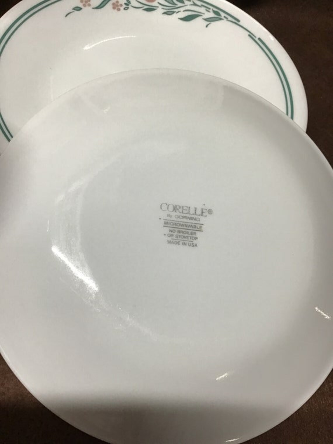 Corelle Dishes Rosemarie Pattern. Dinner Plates 6 1/2 Inch Etsy