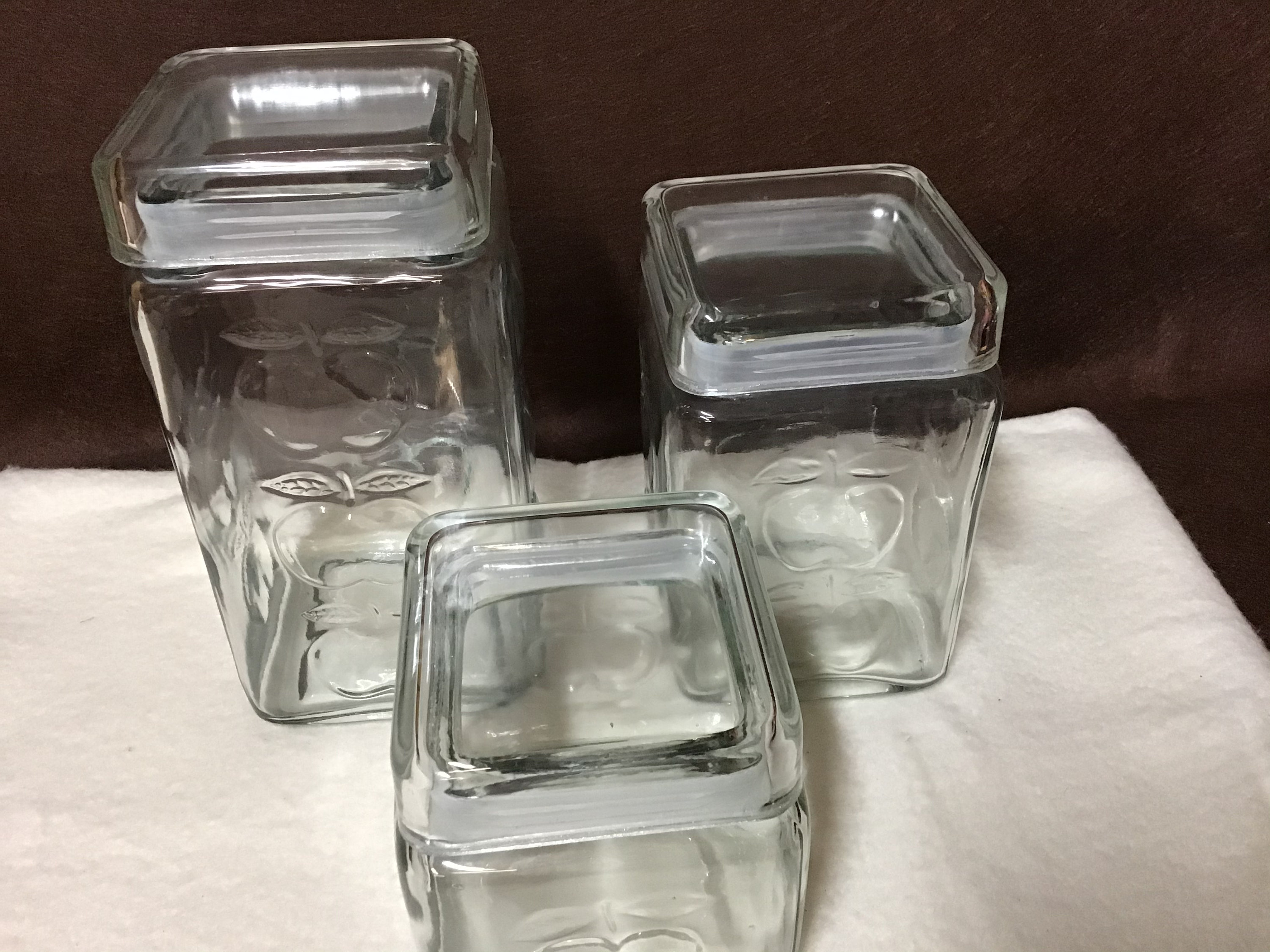 Vintage Square Glass Container Vintage Supply Glass Block 