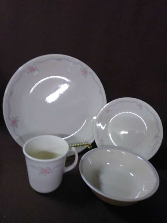Vintage Corelle Dishes. English Breakfast Pattern. Replacement Etsy
