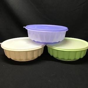 Vintage Tupperware Jello mold.  Choose from Green, Gray or Blue color