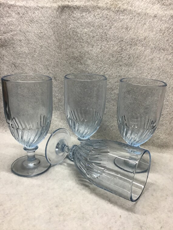 Vintage MSE Martha Stewart Pedestal Glasses. Set of 4 Light Etsy