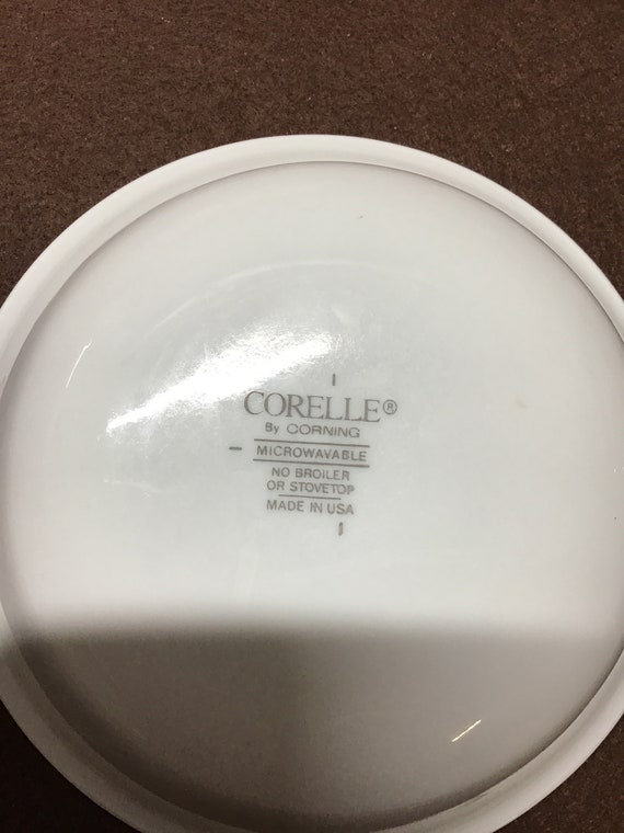 Corelle Dishes Rosemarie Pattern. Dinner Plates 6 1/2 Inch Etsy