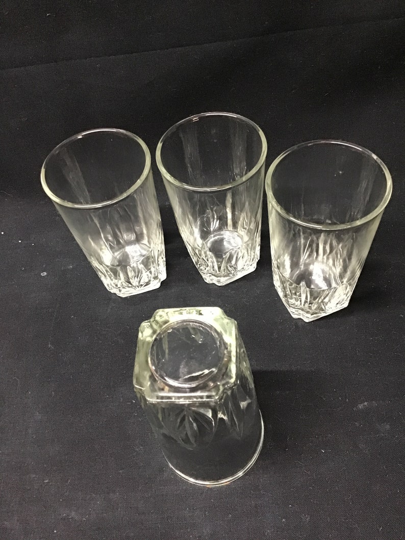 Vintage Jelly Juice Glasses. Set of 4. 4 Ounce Size Etsy