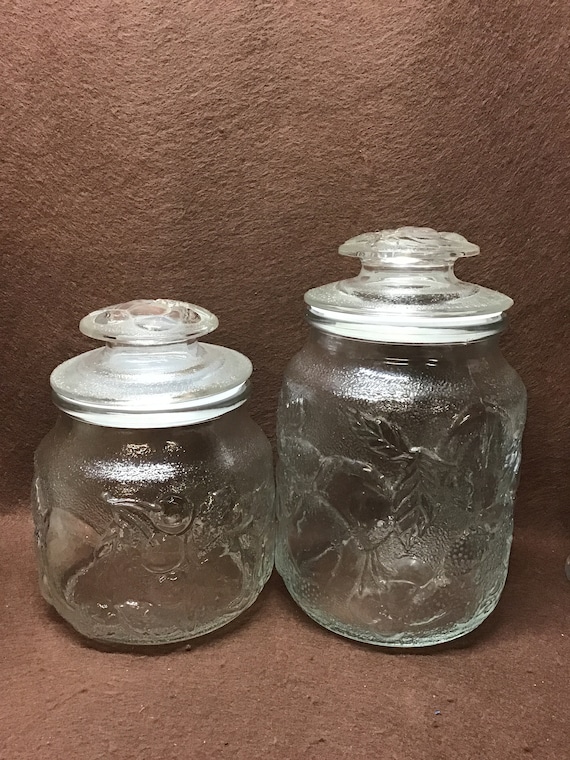 Mason Craft & More Mason Clear Glass Canisters, Set of 3