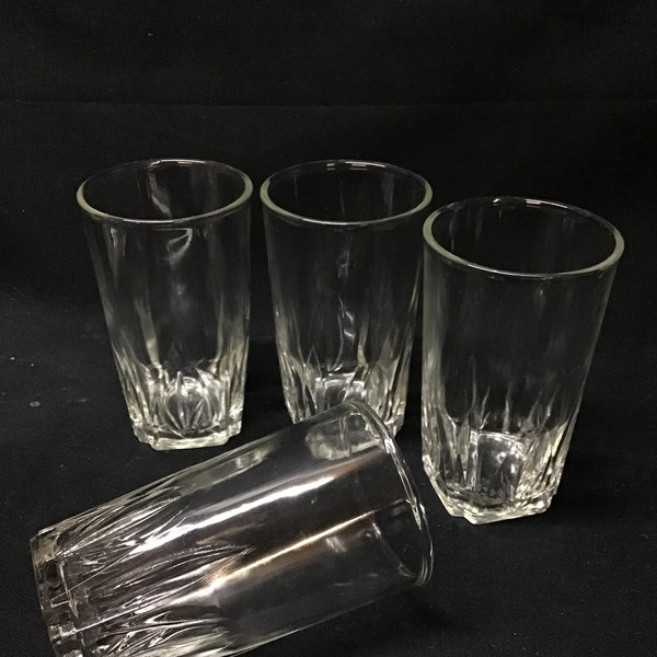 Vintage jelly juice glasses. Set of 4.    4 ounce size