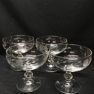 Princess House Heritage Everyday Glasses set of 4 (3654) New in box!