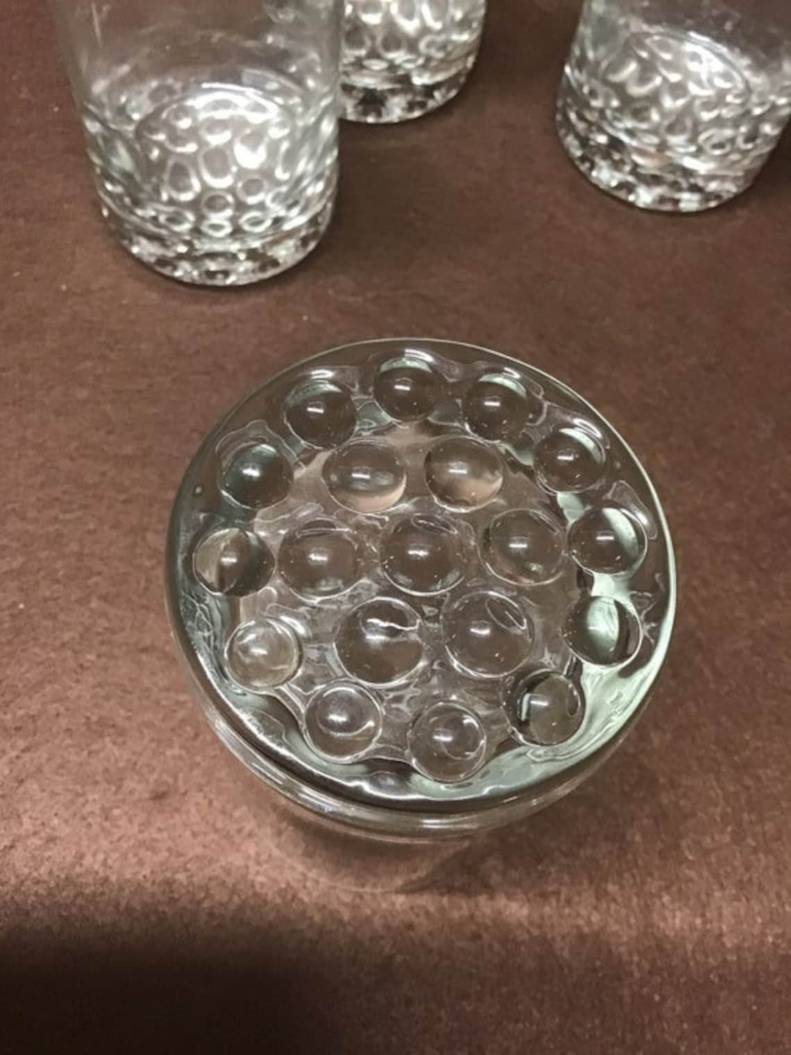 Vintage Hobnail Bubble Bottom Glasses. Choice of Set of 8 Oz Etsy