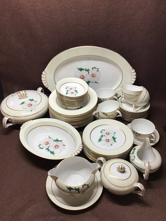 USAで購入　ビンテージ　Mikasa/Narumi　ティーポット&シュガー Vintage Narumi Tropical Japan Fine China, Replacement Pieces