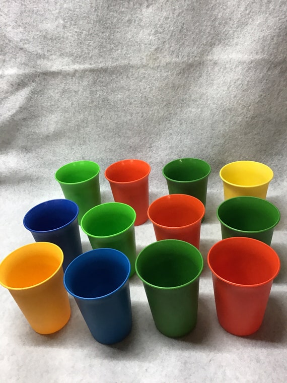 Vaso de cristal tupperware (1 juego contiene 4 piezas) vaso de  vidrio/tupperware tupperware