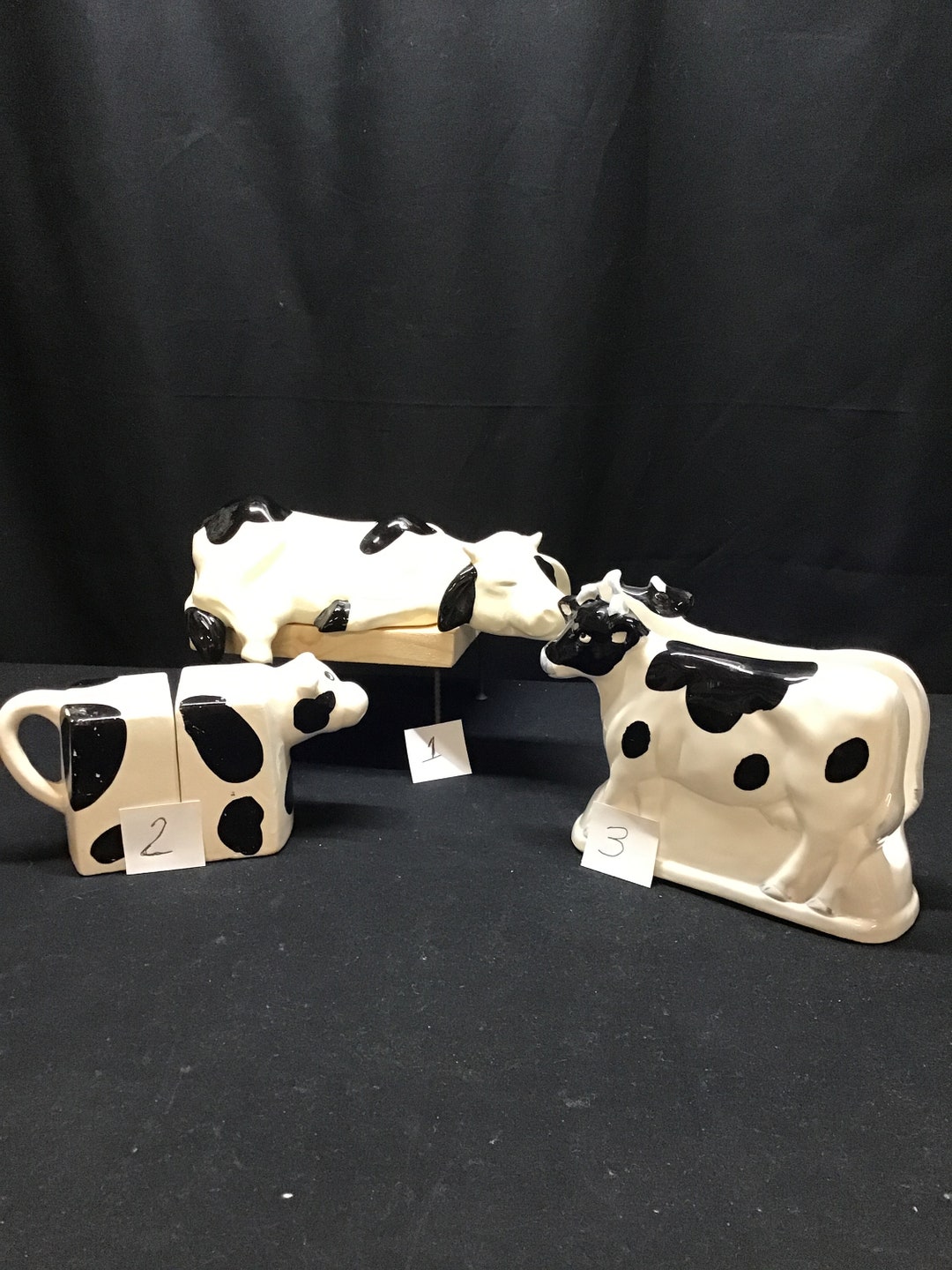 Ceramic Holstein Cow Kitchen Decorations. 3 Different Styles to Choose