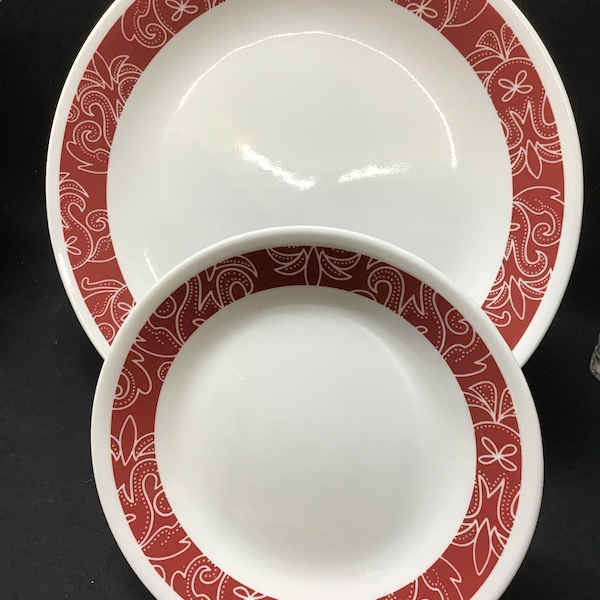 Discontinued Vitrelle Bandhani Corelle discontinued dinnerware replacement plates