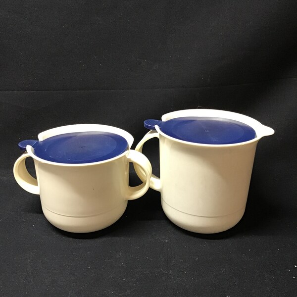 Tupperware Sugar and Creamer Etsy