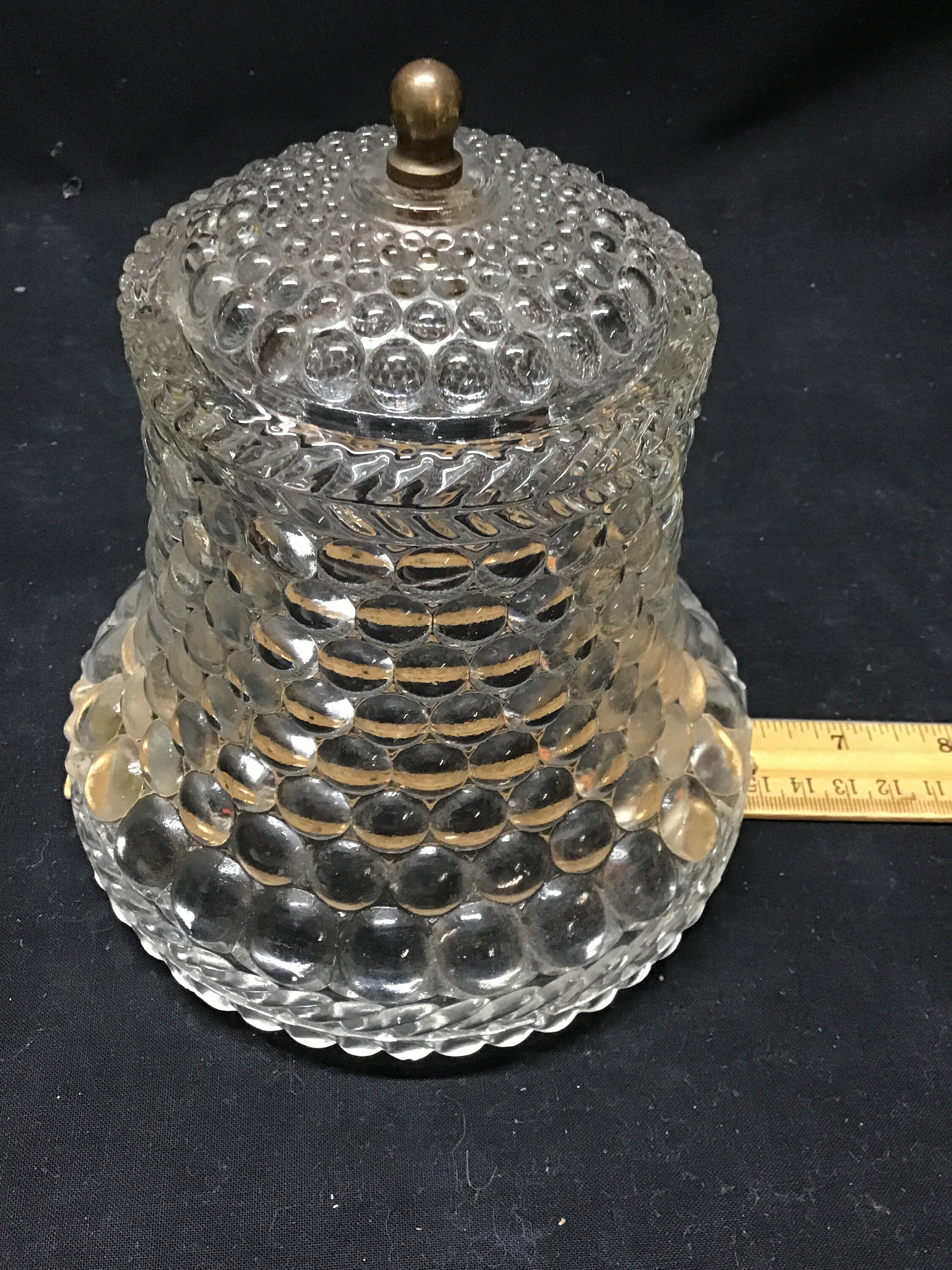 Clear Hobnail Glass Lamp Shade Globe Etsy