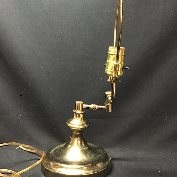 Retro Brass Swing Arm Table Lamp