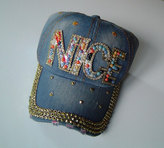 rhinestone baseball cap