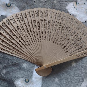 Vintage Wooden Folding Fan