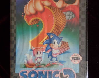 Vintage Sonic the Hedgehog 2 - Sega Genesis, Complete (Untested)