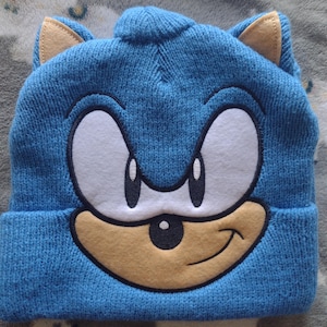 Vintage Sonic the Hedgehog Winter Beanie Hat One Size Fits All