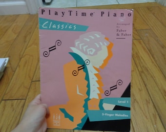 Vintage 1990 Play Time Piano Classics Level 1 Piano Music SC Book
