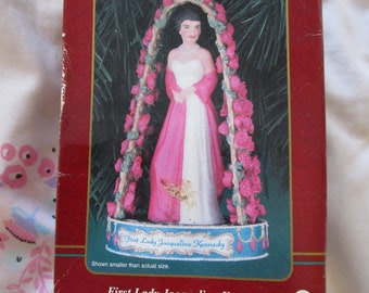 Vintage 1999 Carlton Cards Jacquline Kennedy Ornament
