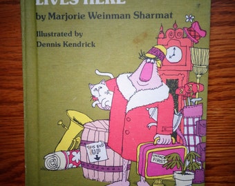 1979 Scarlet Monster Lives Here An I Can Read HB Book