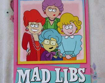 Vintage The Golden Girls Mad Libs SC Book