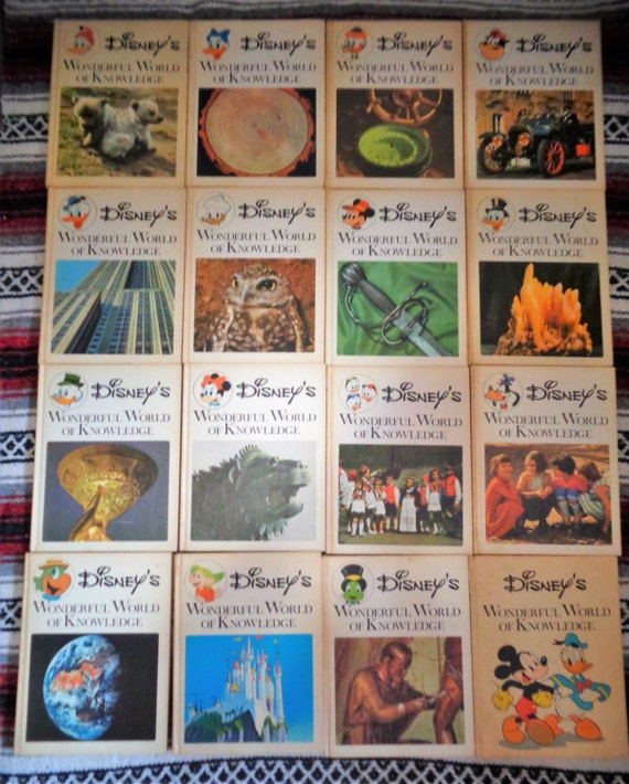 vintage 1971 disneys wonderful world of knowledge 16 books set world of knowledge