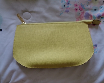 Vintage Yellow Makeup Bag