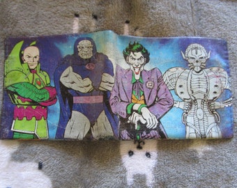 Vintage RARE DC Comics Villains Six Flags Wallet
