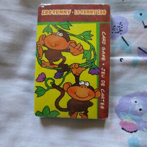 Vintage 2000 Brand New Zoo Rummy Game Cards