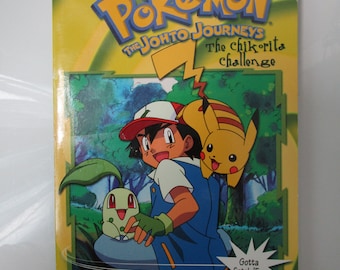 Vintage Scholastic 2001 Pokémon The Johto Journeys The Chikorita Challenge SC Book