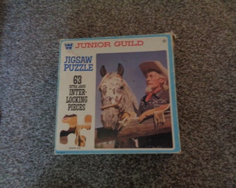 Vintage Whitman Junior Guild 63 Extra Large Inter Locking Pieces Jigsaw Puzzle No 4429