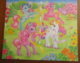 Vintage 1997 Milton Bradley My Little Pony 24 Piece Jigsaw Puzzle
