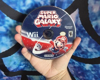 Vintage Nintendo Wii Super Mario Galaxy Video Game Disk Only