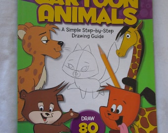 Vintage Christopher Hart You Can Draw Cartoon Animals SC Book