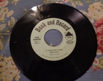 Vintage Peter Pan Records 45 RPM A Christmas Carol Record