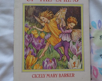 Vintage 1985 Flower Fairies of the Spring by Cicely Mary Barker HB Book